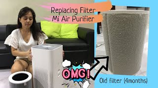 How to clean and replace Hepa filter for mi Air Purifier? | cleaning filter | Bratenela brats | DIY