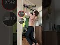 운동브이로그 풀업 88개. 하루 8분 턱걸이. 등 맨몸운동 루틴 vlog 11x8 pull ups in 10sec. 8min for back day596