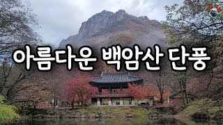 내장산국립공원의 단풍이 아름다운 곳 백양사입니다. 백양사와 약사암 영천굴까지 트레킹합니다.