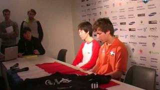 WCG 2008 Press Conference WC3: Moon and Grubby Part 2