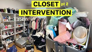 STRESSED & OVERWHELMED By Her Closet 👕  Are You A HOARDER?!?!? (part 2)