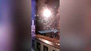 MSEB Power pole sparked like firecrackers in Vasai Kaman