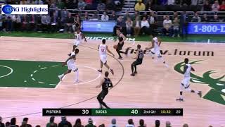 Detroit Pistons vs Milwaukee Bucks - Full Game Highlights | January 1 2019   2018-19 NBA Season