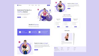 React Gym Website Design Using ReactJs Tutorial | React Projects for Beginners
