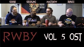 Musicians *REVIEW* RWBY Vol 5 OST (incl. acoustic track & 2 scores)