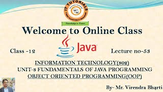 String Manipulation || OOPs || Java Programming || Class-12 || Lecture No-53