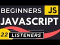 Event Listeners in JavaScript | JavaScript Events Tutorial