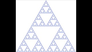 The Sierpinski triangle is a self-similar fractal.