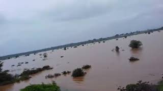 Hagalavadi Town lake view from Kere heri(Tank Bund) - 2018.