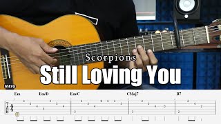 Still Loving You - Scorpions - Fingerstyle Guitar Tutorial + TAB & Lyrics