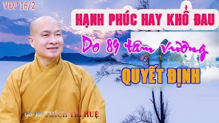 Bất Ngờ Khi Hiểu Rõ TÂM Là Hiểu Thấu Chính MÌNH (có 89 or 121 tâm) - Thầy Thích Trí Huệ VDP16/2