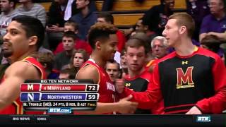 Maryland at Northwestern - Men's Basketball Highlights