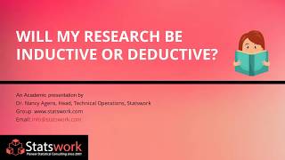 Will My Research Be Inductive Or Deductive Research Methodology Services Statswork