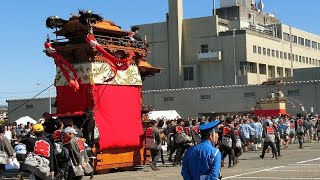 2019年 第３回とこなめ山車まつり 会場曳き込み（旧常滑町 瀬木世楽車）