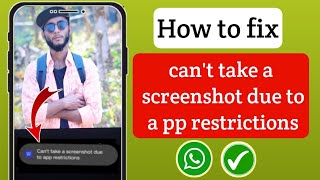 How to fix can't take a screenshot due to a pp restrictions 2024 (New update) 