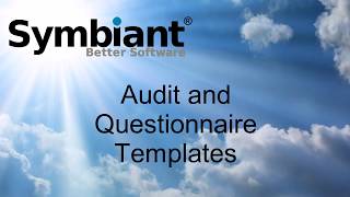 Symbiant Audit Questionnaire Training