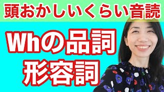 【型の応用371】what, which, whose　疑問形容詞　5例文×10回＝50回音読♪