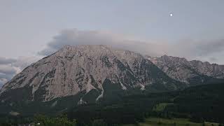 Austria Tauplitz - timelapse view on Grimming mountain