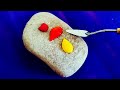 Love❣️Easy Stone Painting | Satisfying acrylic painting on  Rocks