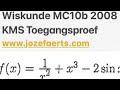 2041 Wiskunde MC10b 2008 KMS Toegangsproef