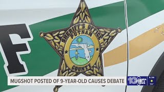 Florida deputies' post of 9-year-old's mugshot sparks debate