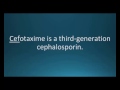 How to pronounce cefotaxime (Claforan) (Memorizing Pharmacology Flashcard)