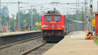 The train which is now History !! Udyan Abha Toofan Express Thrashed Chausa station at Full Speed