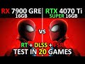 RX 7900 GRE vs RTX 4070 Ti SUPER | Test in 20 Games | 1440p - 2160p | Performance battle! 🔥 | 2024