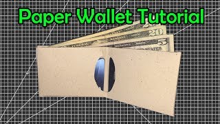 How to Make a Slim Paper Wallet | Easy Origami