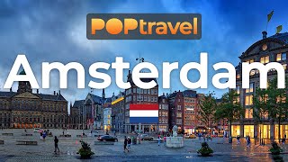 AMSTERDAM, Netherlands 🇳🇱 - Rainy Evening Tour - 4K 60fps