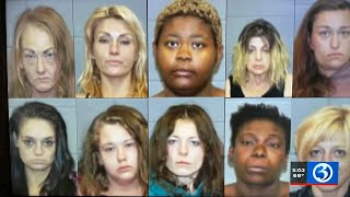 WATERBURY, CONNECTICUT PUB OCT 22, 2022, 10 WOMEN ARRESTED IN PROSTITUTION STING!