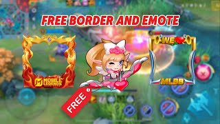 ⁉️របៀបយក Border និង Emote Miya Free Free 😻😝😝 | NeverCry