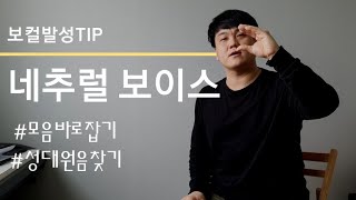 [보컬발성tip] 네추럴보이스 / 모음바로잡기 / 성대원음찾기