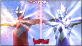 Ultraman Tiga (1996) - Power Type \u0026 Sky Type | All Attacks