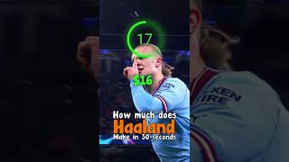 How much does Haaland make in 30 seconds ? #money #motivation #success #income #haaland