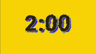 2 Minute Timer For Kids Yellow Background |No music|