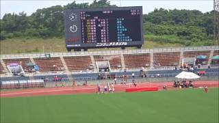 女子200m予選4組、1着：青野美咲（今治日吉中）26秒43　～第69回愛媛県中学校総合体育大会・陸上～