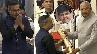 SP Charan Received Padma Vibhushan On Behalf Of SPB | Manastars