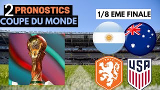 PRONOSTIC FOOT: MES 2 PRONOSTIC 1/8eme FINALE CDM ( Argentine - Australie )