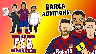 🔴BARCA BOSS - the AUDITIONS!🔵 Xavi? Ronaldinho? Messi? The FCB Factor!