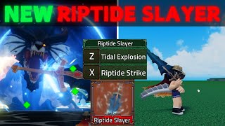 NEW RIPTIDE SLAYER SWORD + RAID BOSS (BEST SWORD?) | King Legacy Update 7