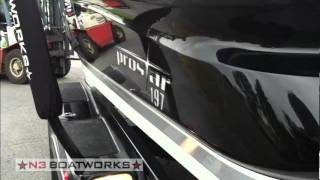 2003 MasterCraft Pro Star 197 OB- Black/ Grey/ White Walk Around