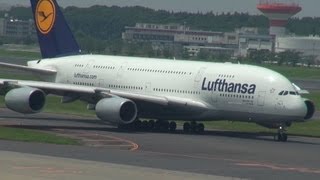 【2013.7.12】【ルフトハンザドイツ航空】Lufthansa Airbus A380 Takeoff  at Narita International Airport 【成田国際空港】