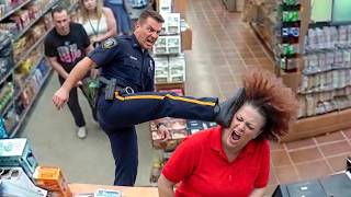 When Karen Messes With The Wrong Cops | Instant Karma #2