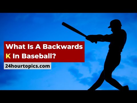 Why is the K backwards in a strikeout?