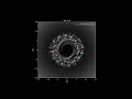 quantum mechanical simulation of the cyclotron motion of an electron confined under a magnetic field