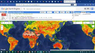 Earth Engine 35: How to Import Global Surface Water Occurrence Data | Global Level -Free | 1984-2015