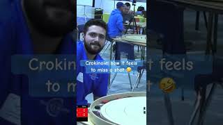 Crokinole: How it Feels to Miss a Shot