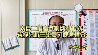 泰安二模考试划线和位次转换分析三轮复习快速提分山东高考志愿填报 聊教育的王老师 高考提分技巧