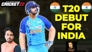 T20 Debut For India - Cricket 22 My Career Mode - RtxVivek #40